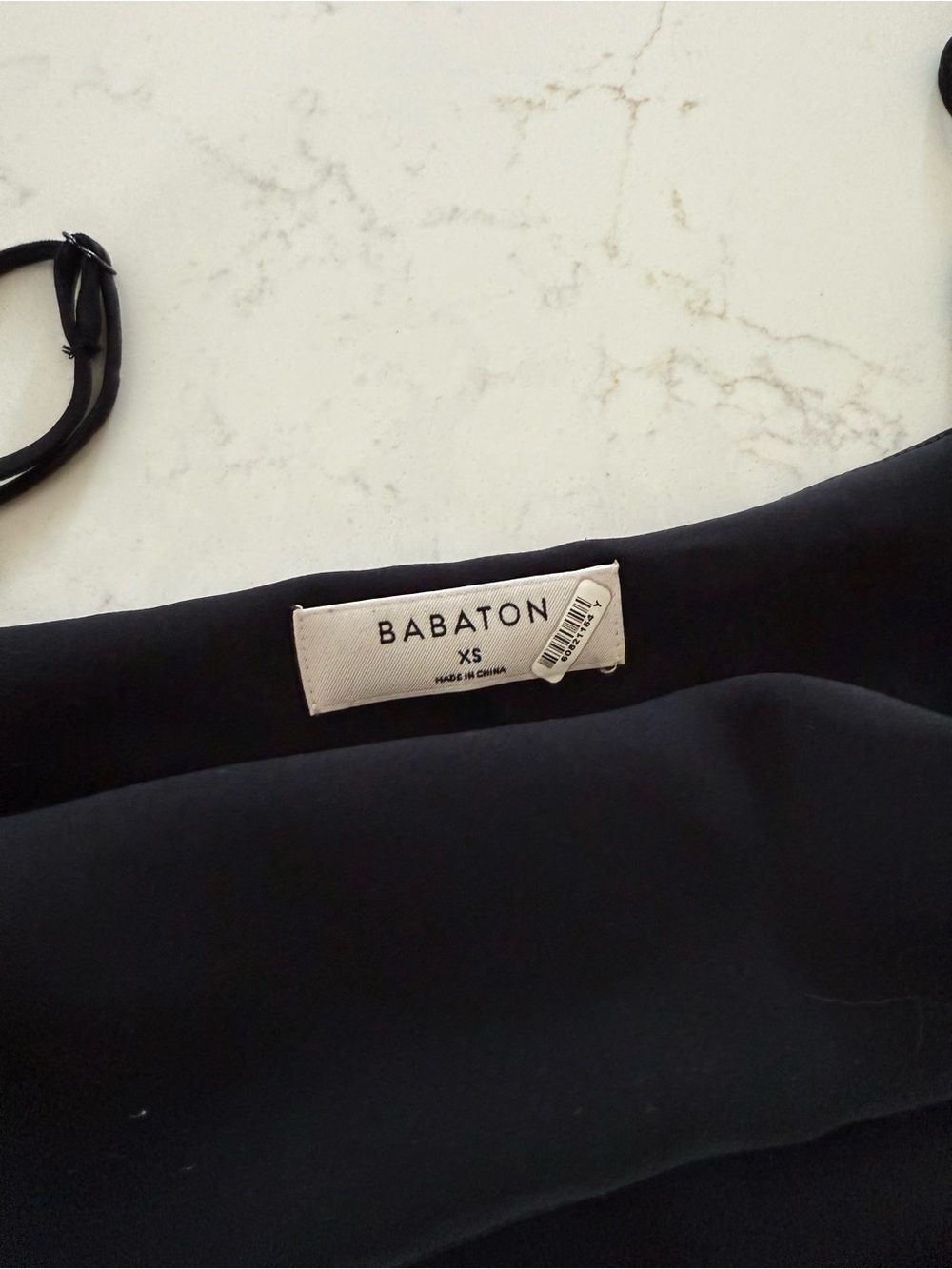 Aritzia Babaton Black Satin Slip Maxi Dress XS Elegant Minimalist Side Slit - Picture 3 of 4